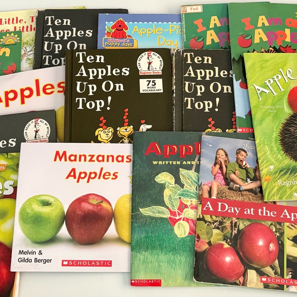 Scholastic Vibrant Apple-Themed Book Collection